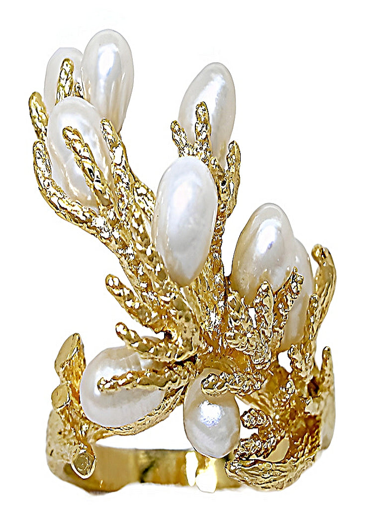 Fresh Water Pearl Ring, Branch Style - In House Treasure