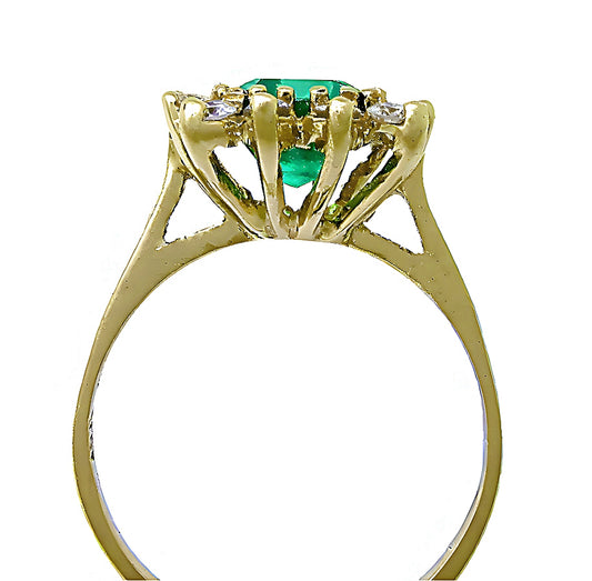 Colombian Emerald Ring & Diamonds - In House Treasure