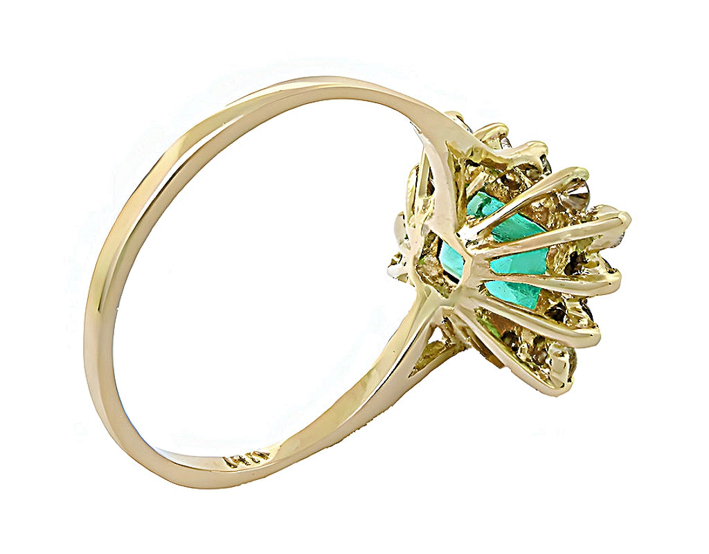 Colombian Emerald Ring & Diamonds - In House Treasure