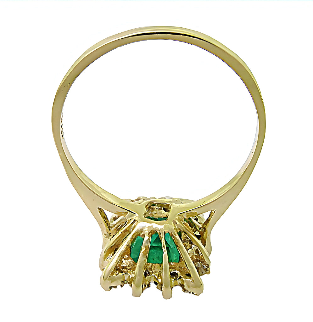 Colombian Emerald Ring & Diamonds - In House Treasure