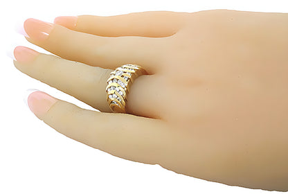Dome cluster diamond channel set ring - In House Treasure