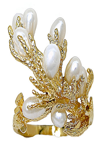 Fresh Water Pearl Ring, Branch Style - In House Treasure