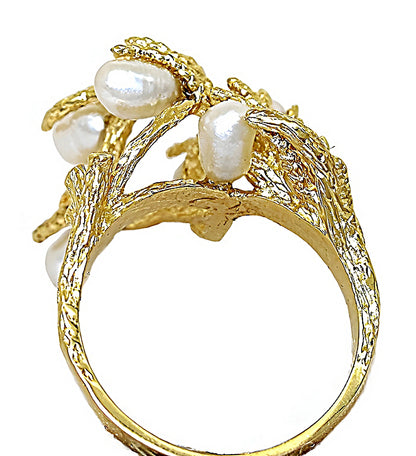 Fresh Water Pearl Ring, Branch Style - In House Treasure