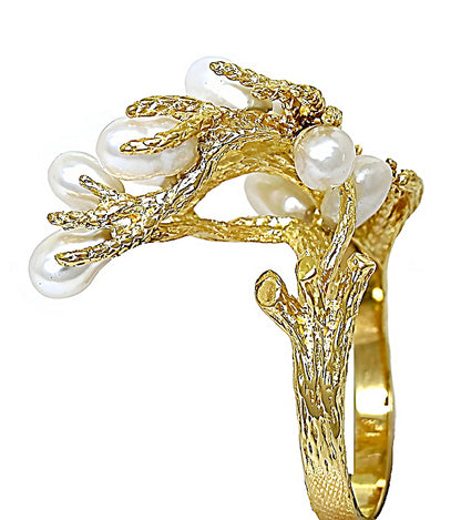Fresh Water Pearl Ring, Branch Style - In House Treasure