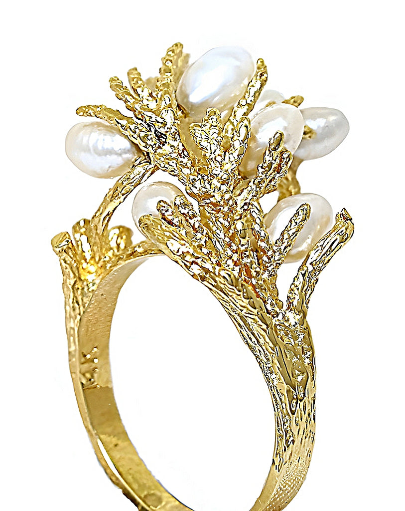 Fresh Water Pearl Ring, Branch Style - In House Treasure