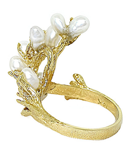 Fresh Water Pearl Ring, Branch Style - In House Treasure