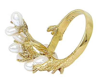 Fresh Water Pearl Ring, Branch Style - In House Treasure