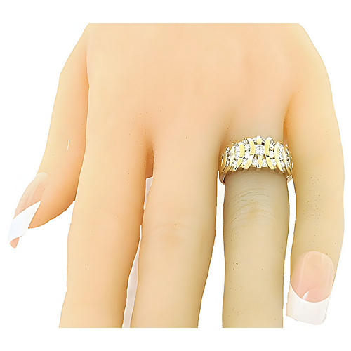 Gold Dome Cluster Channel Set Ring - In House Treasure