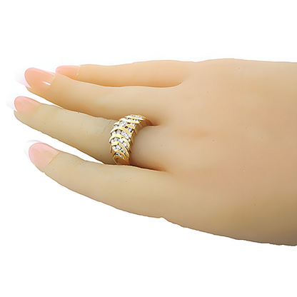 Gold Dome Cluster Channel Set Ring - In House Treasure