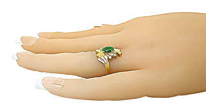 Oval Burmese Jade and diamond ring - In House Treasure