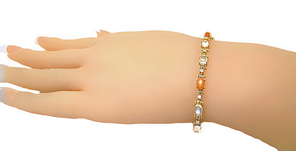 Moonstone Bracelet & Diamonds - In House Treasure
