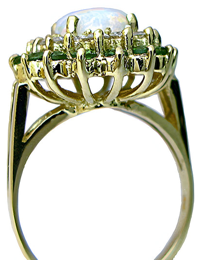 Opal Emerald Ring & Diamonds - In House Treasure