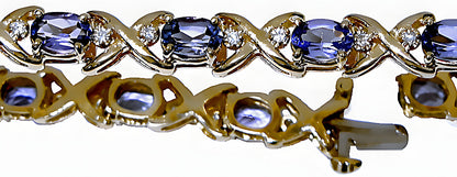 Oval Tanzanite Bracelet & Diamonds - In House Treasure