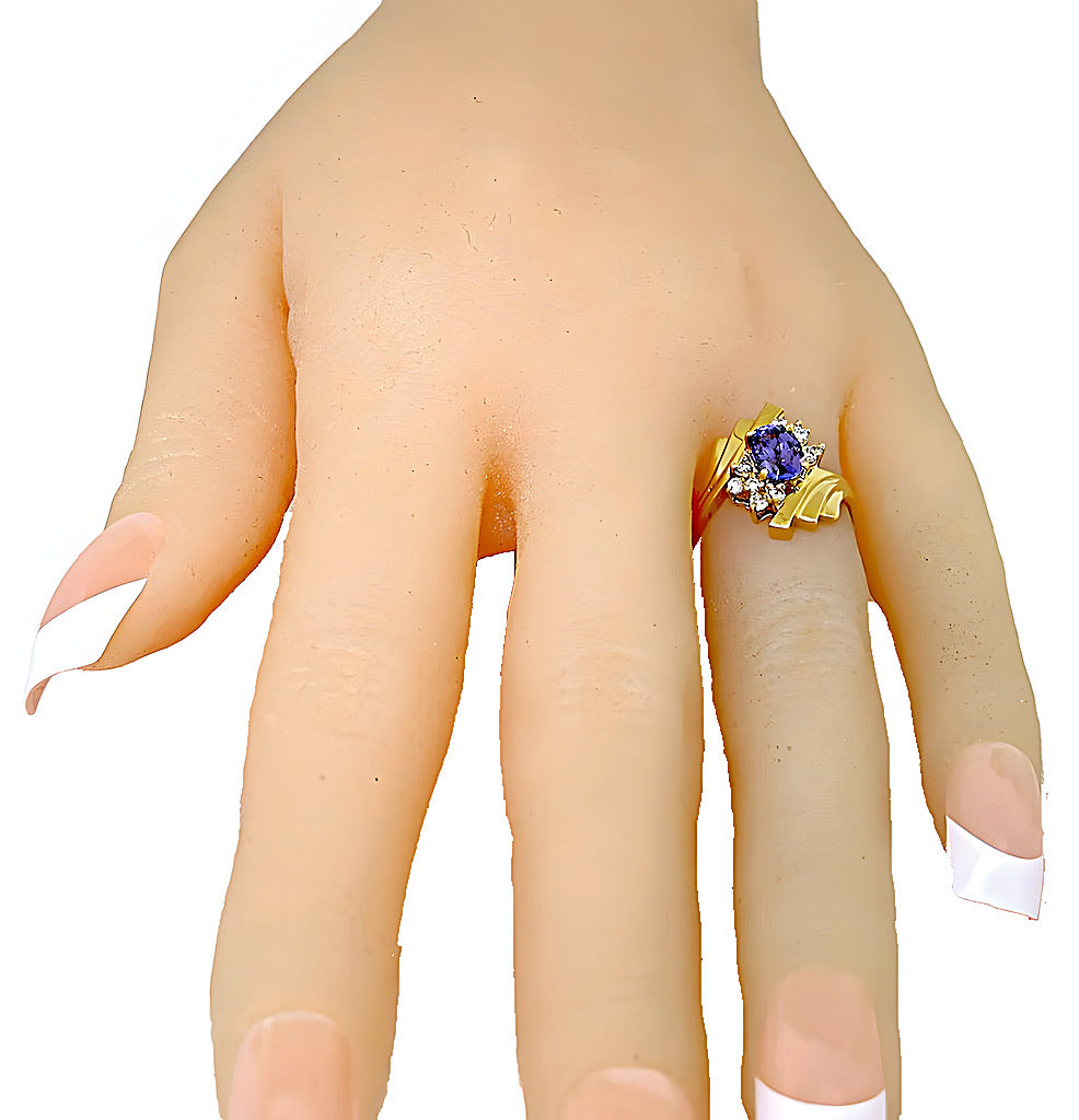 Oval Tanzanite Ring & Diamonds - In House Treasure