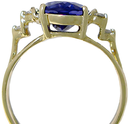 Oval Tanzanite Ring & Round Diamonds - In House Treasure