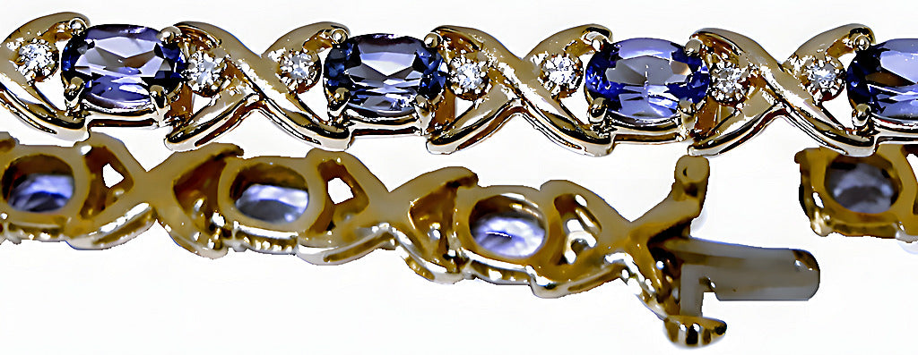 Oval Tanzanite and diamond bracelet - In House Treasure