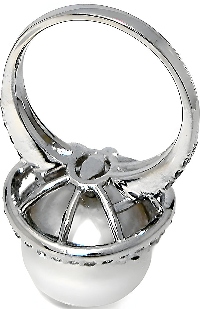 South Sea Pearl Halo Ring & Diamonds - In House Treasure