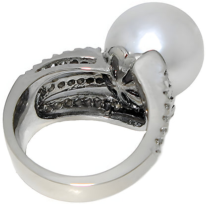 South Sea Pearl Ring & Diamonds - In House Treasure