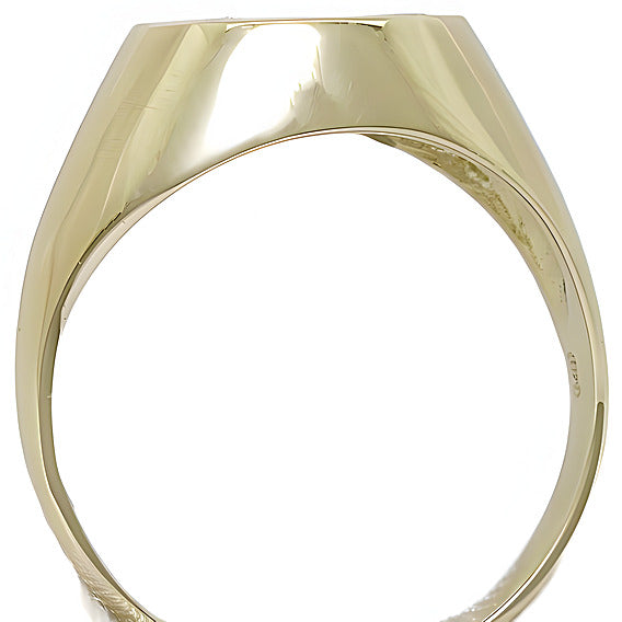 Synthetic Opal Gold Coral Yin Yang Ring - In House Treasure
