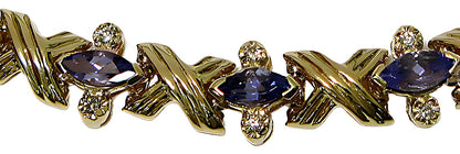 Tanzanite Bracelet & Round Diamonds - In House Treasure