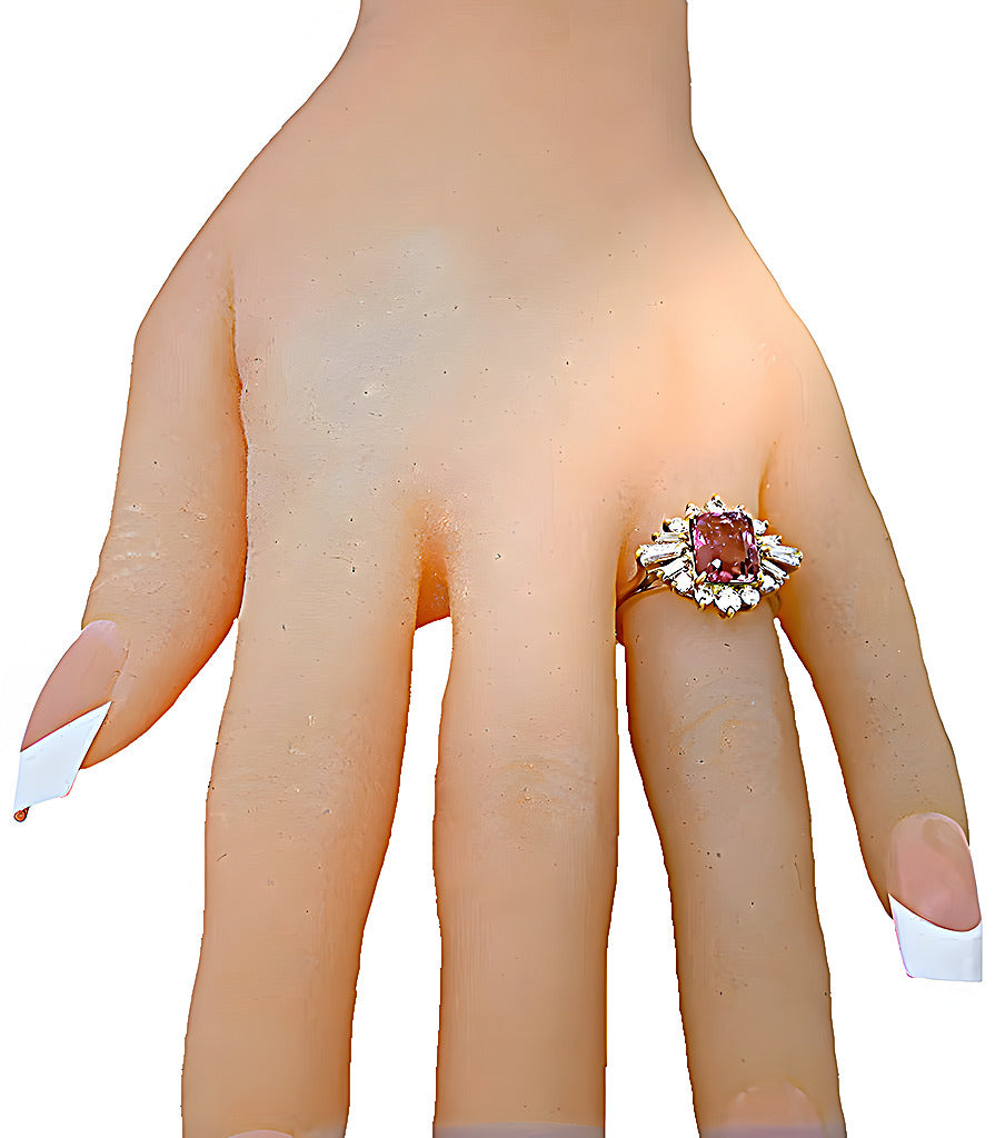 Tourmaline Ring, Baguette & Diamonds - In House Treasure